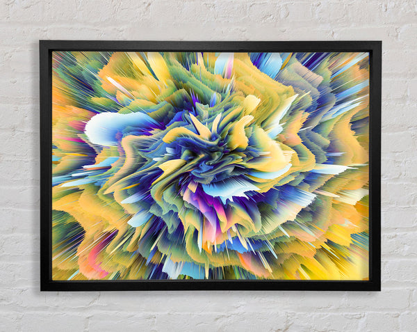 Ribbon Swirl Waves Framed Print