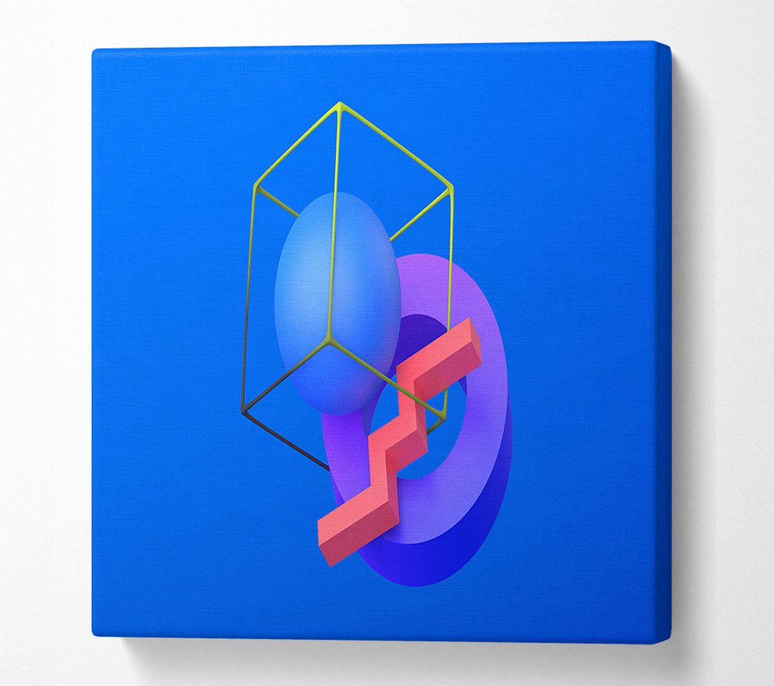  A Canvas Print of The Cube With A Sphere Canvas Wall Art