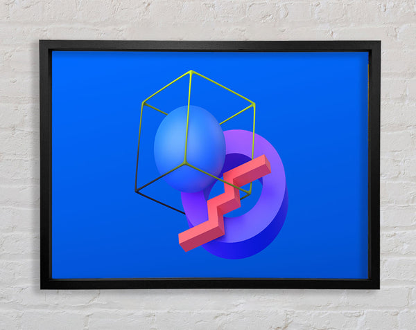 The Cube With A Sphere Framed Print