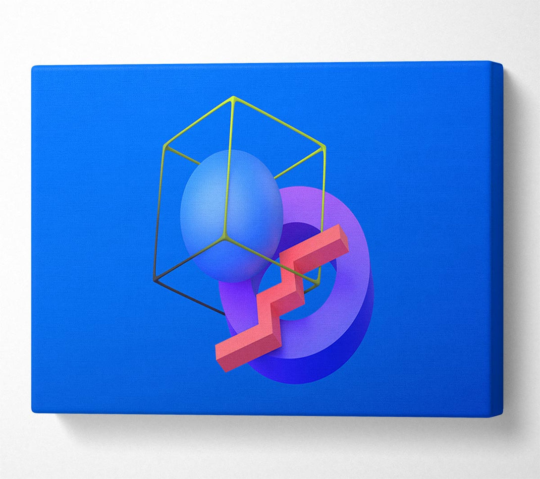  A Canvas Print of The Cube With A Sphere Canvas Wall Art