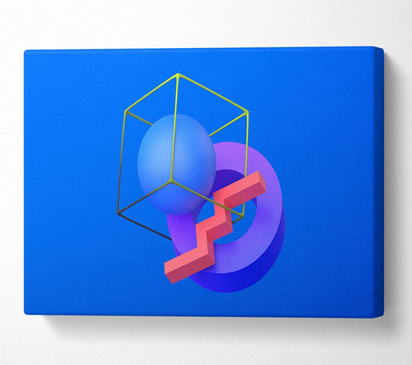  A Canvas Print of The Cube With A Sphere Canvas Wall Art