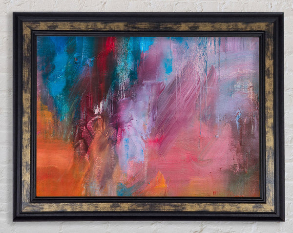 The Patch Work Mess Framed Print