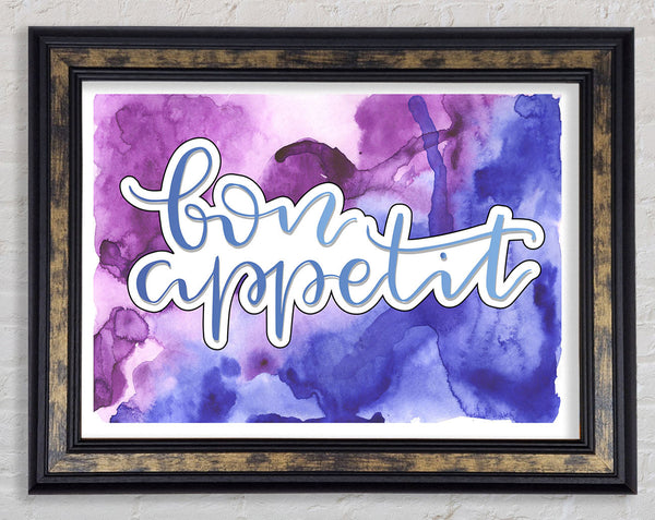 Bon Appetit Saying Framed Print