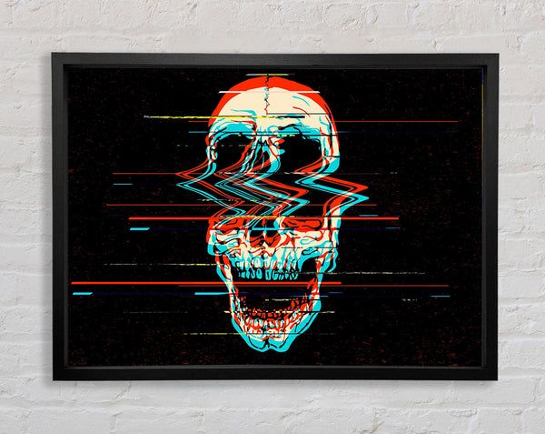 The Fuzzy Skull Framed Print