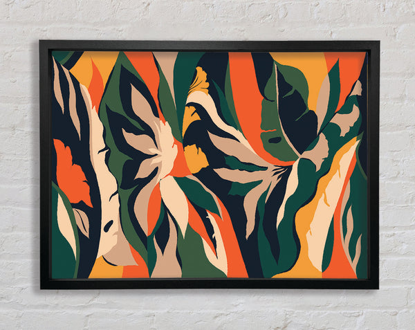 The Flow Of Striped Verge Framed Print