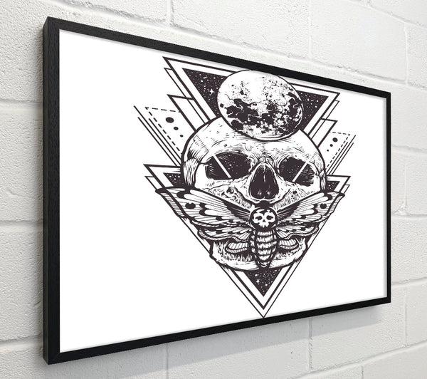Death Moth Skull Triangles