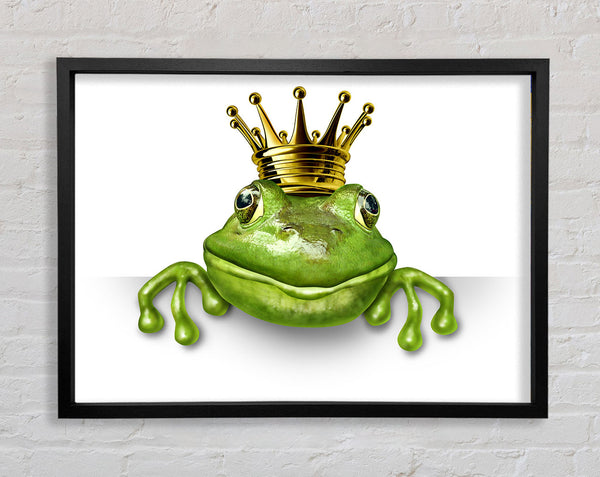 The King Frog Framed Print