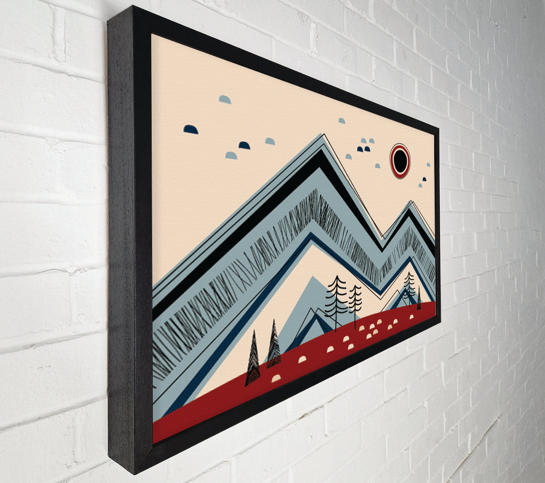  A Canvas Print of Triangle Mountain Sun Rise Canvas Wall Art