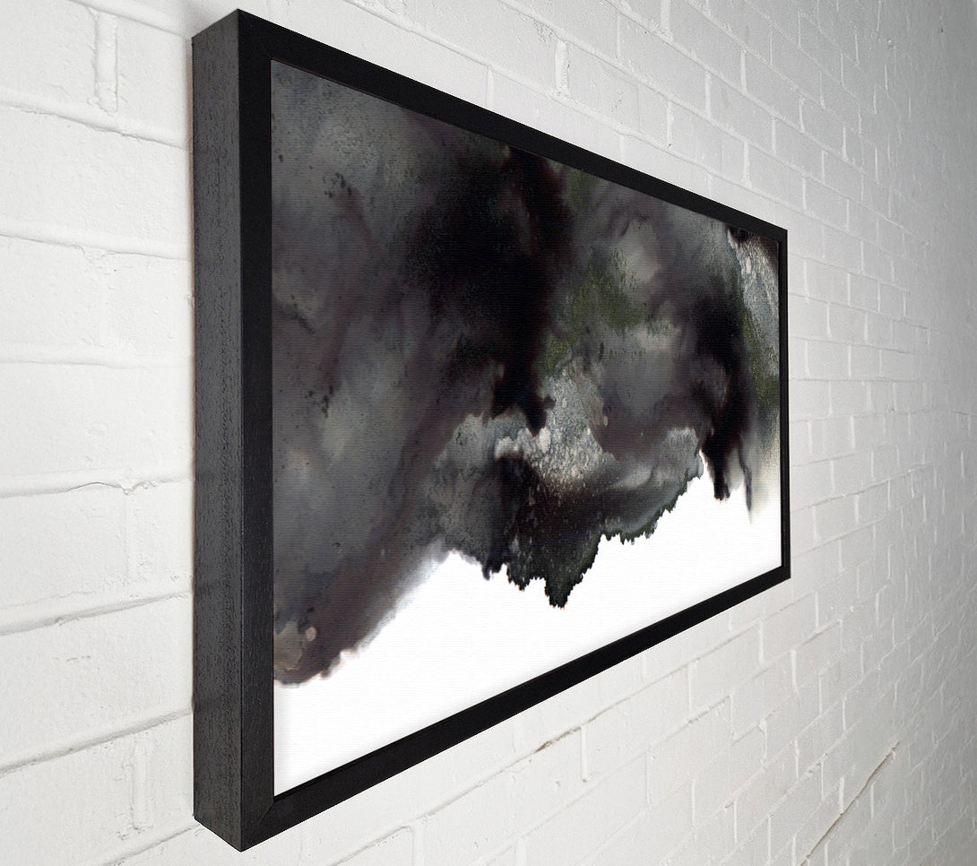  A Canvas Print of Black On White Abstract Cloud Canvas Art