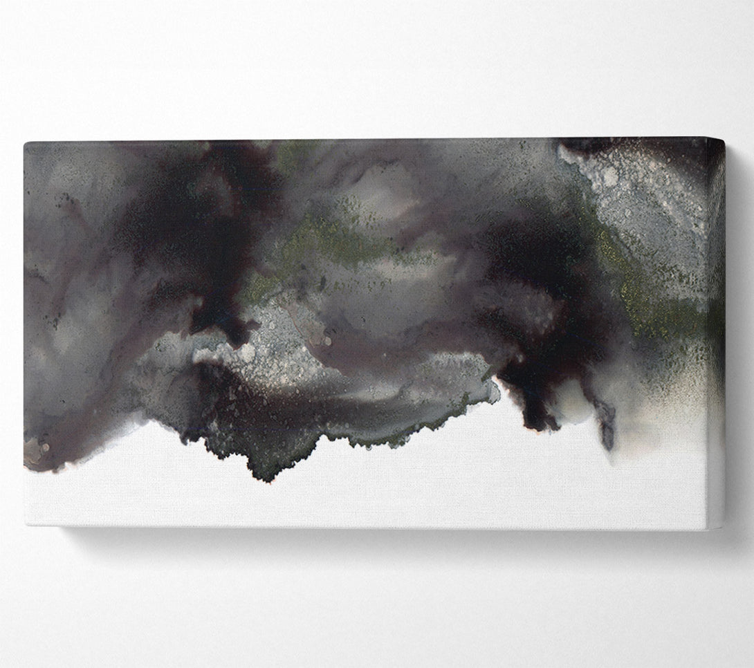  A Canvas Print of Black On White Abstract Cloud Canvas Art