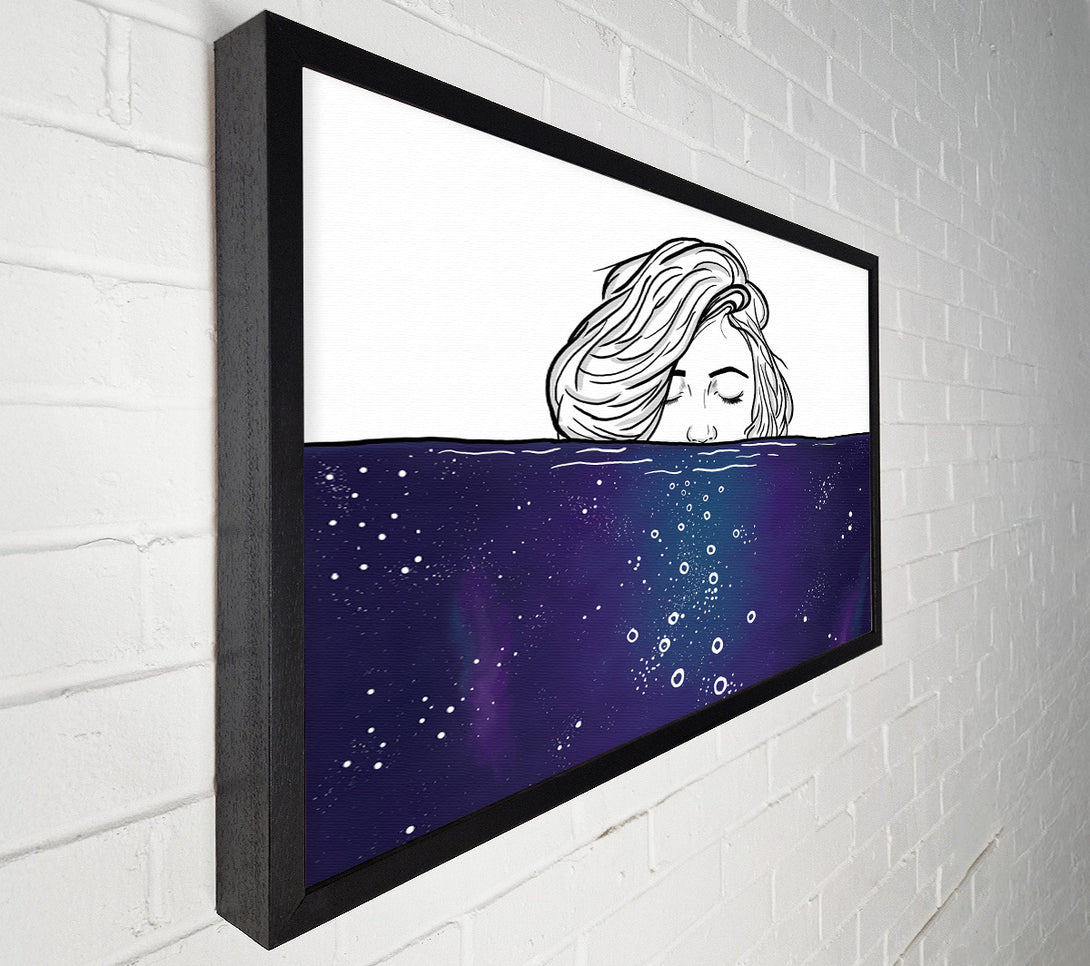  A Canvas Print of A Dip In The Sea Canvas Wall Art
