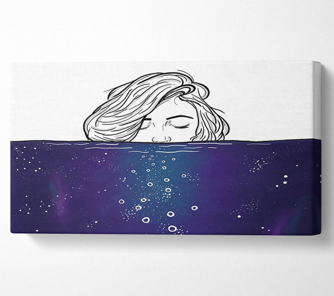  A Canvas Print of A Dip In The Sea Canvas Wall Art