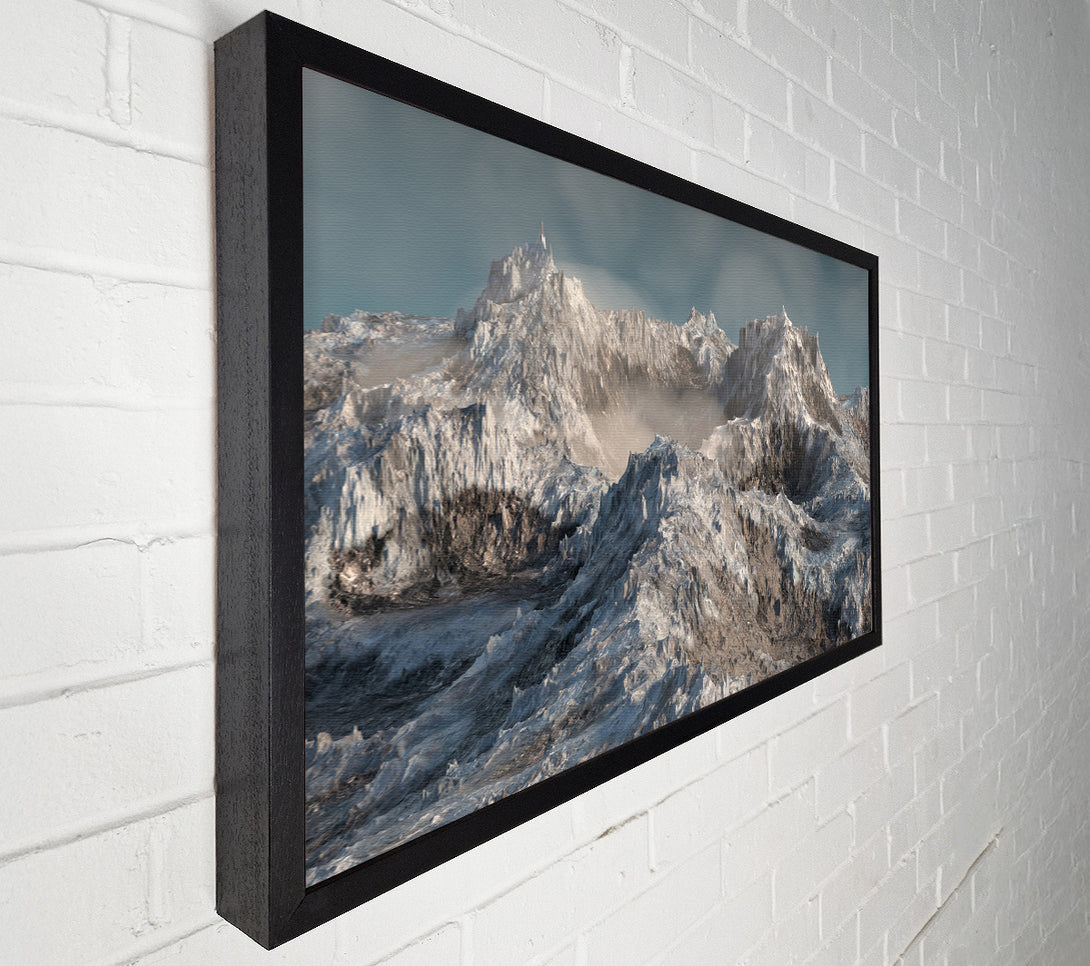  A Canvas Print of The Snowy Cliffs Of Mordor Canvas Art