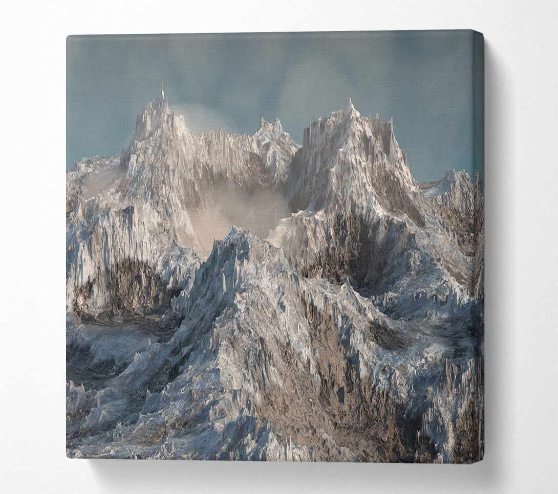  A Canvas Print of The Snowy Cliffs Of Mordor Canvas Art
