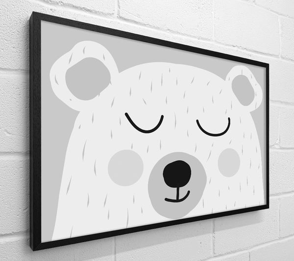 The Cute Bear Head Grey