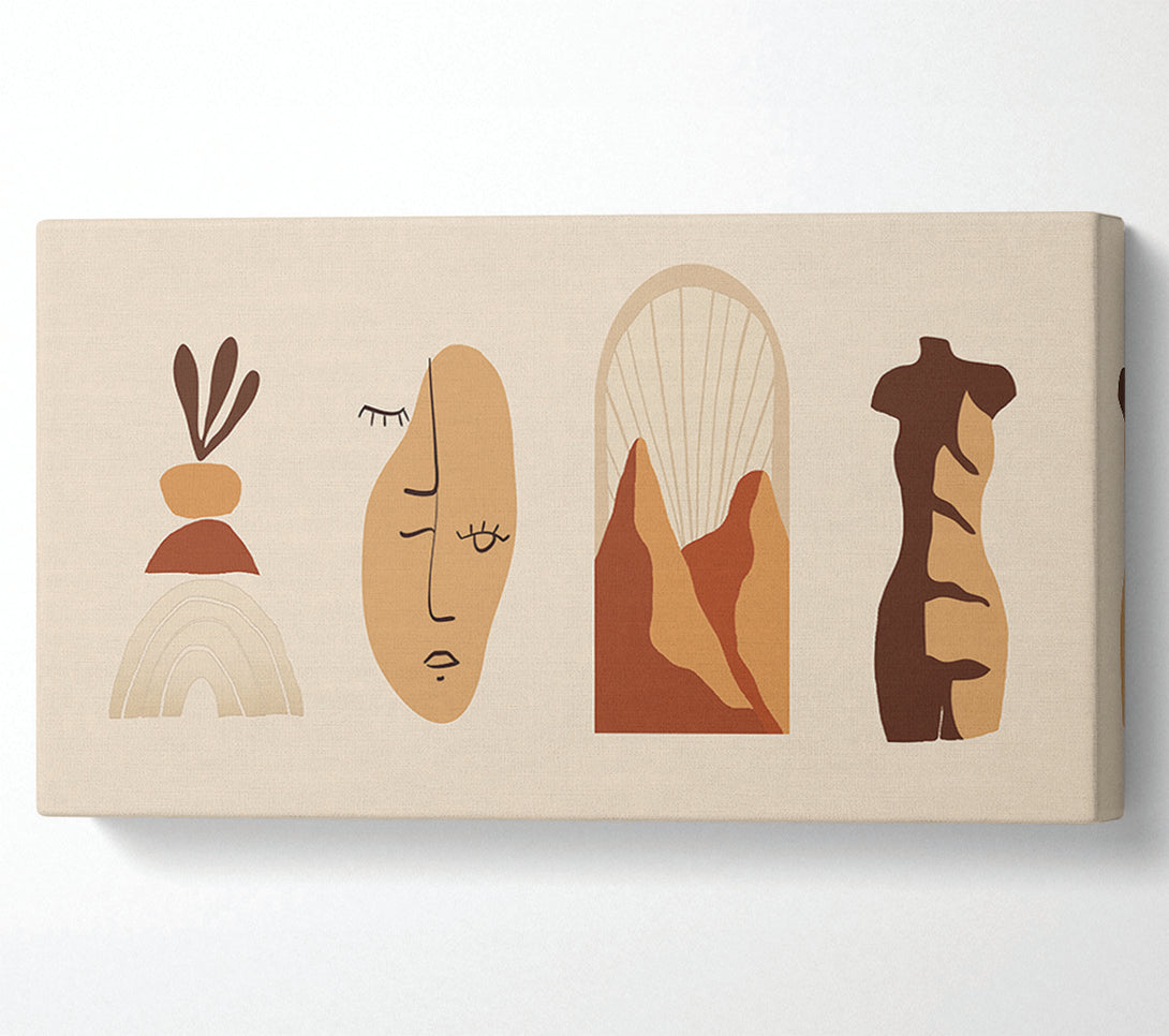  A Canvas Print of The Modern Decor Shapes 2 Canvas Wall Art
