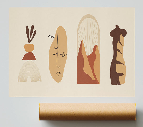 The Modern Decor Shapes 2 Giclee Print