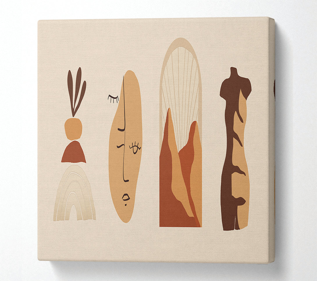  A Canvas Print of The Modern Decor Shapes 2 Canvas Wall Art