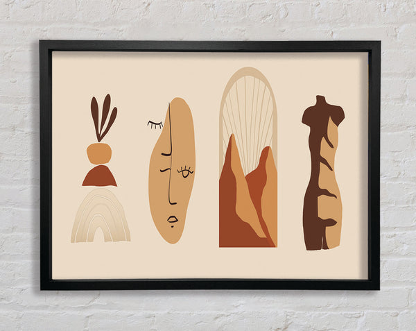 The Modern Decor Shapes 2 Framed Print