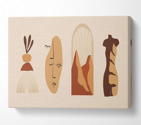  A Canvas Print of The Modern Decor Shapes 2 Canvas Wall Art