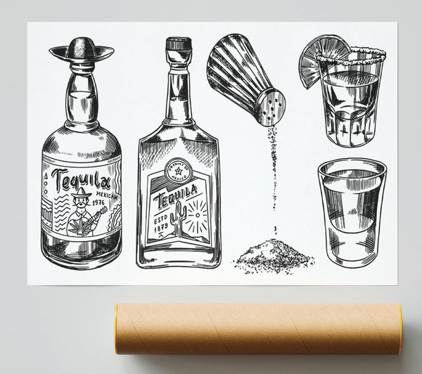 Get The Tequilas In Giclee Print