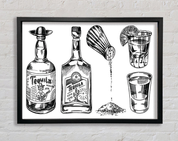 Get The Tequilas In Framed Print
