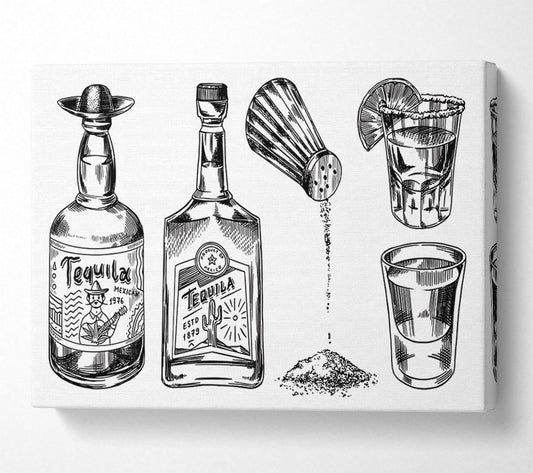 Get The Tequilas In Canvas Wall Art