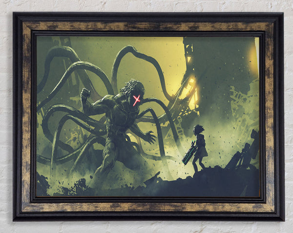 Arms Of A Terror Man Framed Print