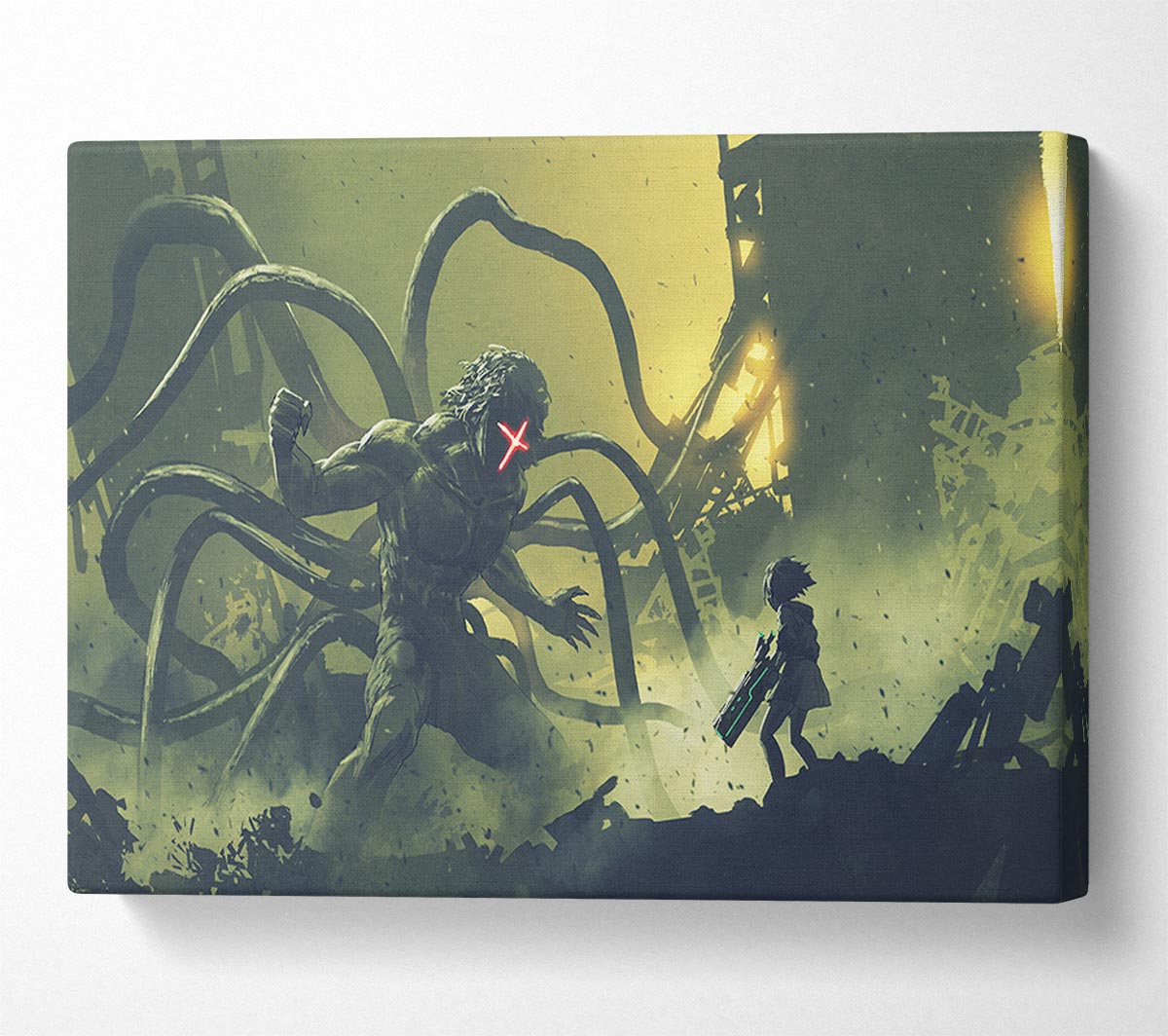 Arms Of A Terror Man Canvas Wall Art