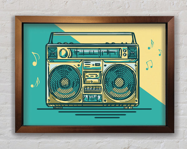 Boombox Music Maker Framed Print