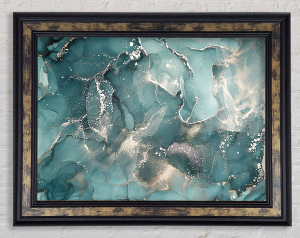 Insane Blue Depths Framed Print