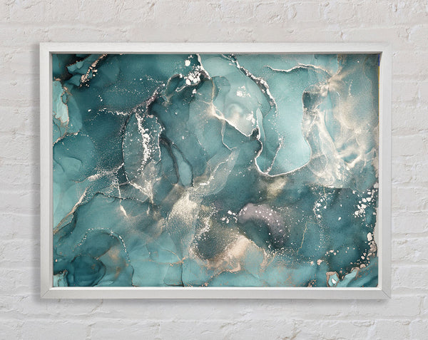 Insane Blue Depths Framed Print