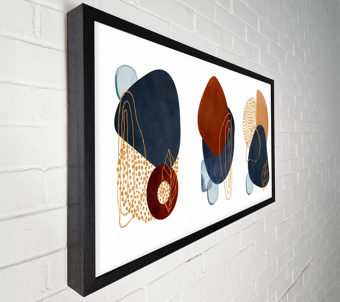 A Canvas Print of Three Abstract Shapes Decor Canvas Print
