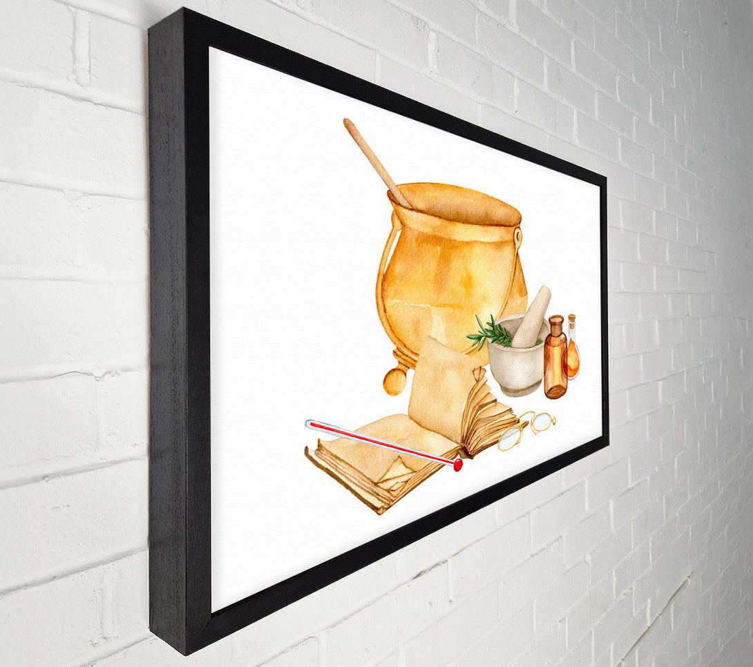  A Canvas Print of The Kitchen Recipe Canvas Art