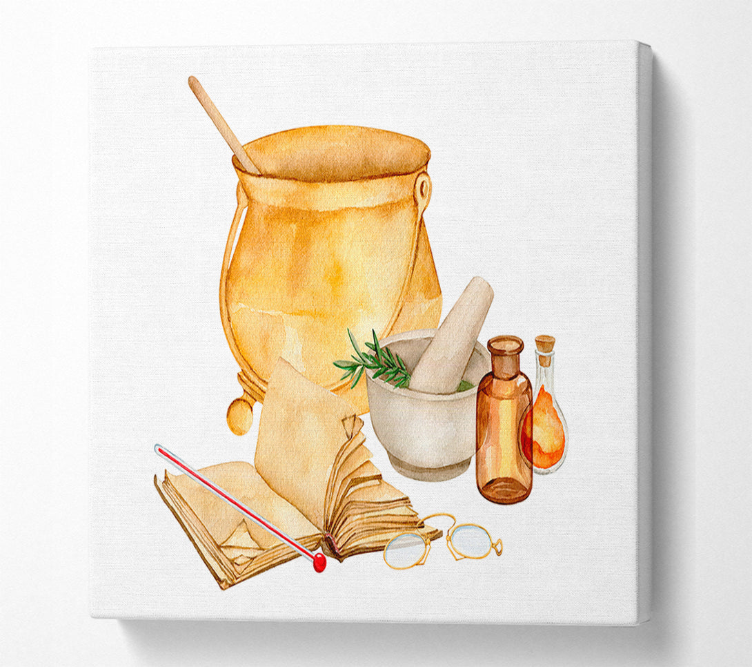  A Canvas Print of The Kitchen Recipe Canvas Art