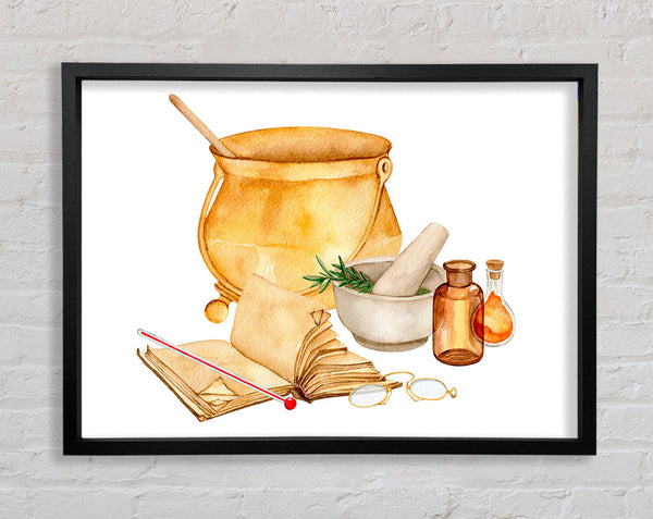 The Kitchen Recipe Framed Print