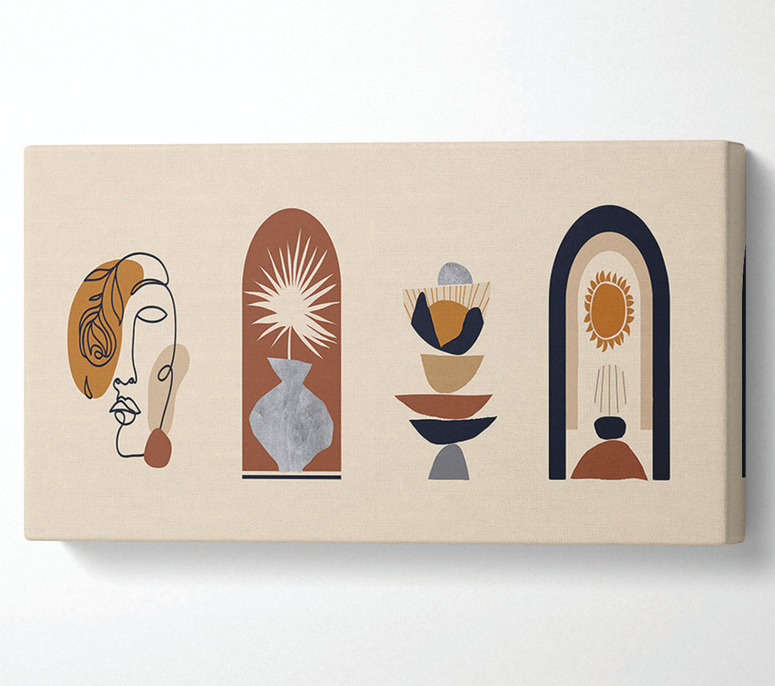  A Canvas Print of The Bohemian Modern Decor Canvas Print