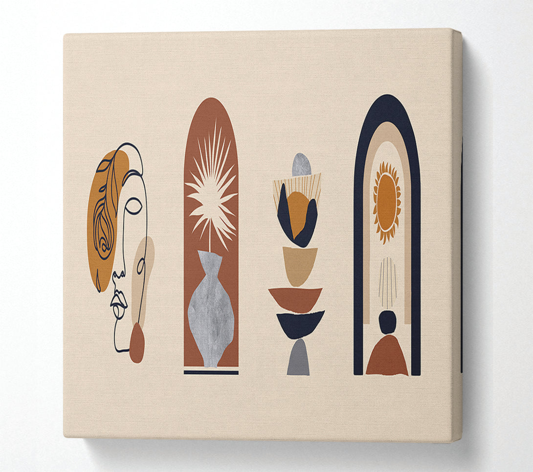  A Canvas Print of The Bohemian Modern Decor Canvas Print
