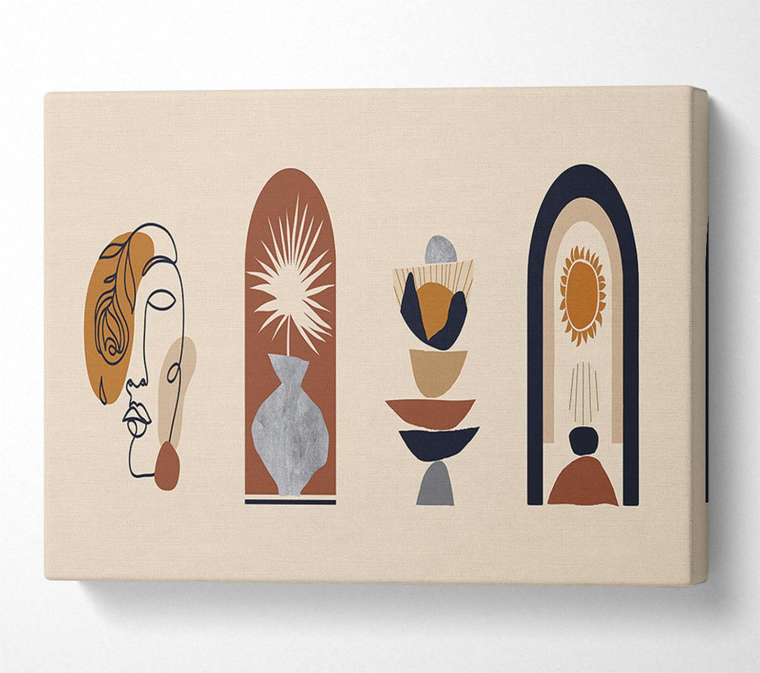  A Canvas Print of The Bohemian Modern Decor Canvas Print