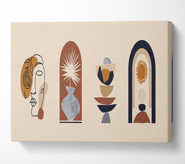  A Canvas Print of The Bohemian Modern Decor Canvas Print