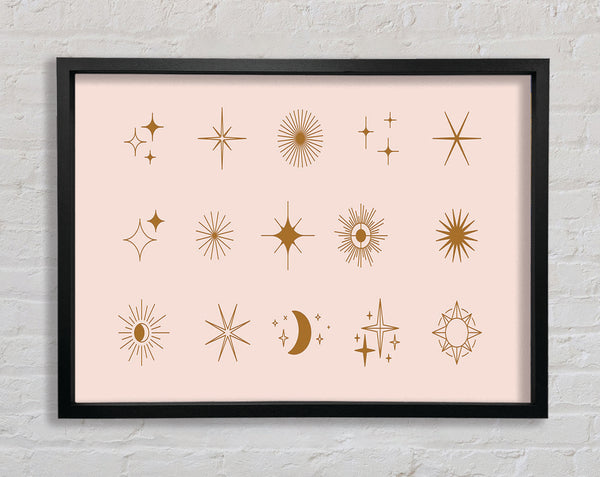 Stars Of The Universe Subtle Framed Print