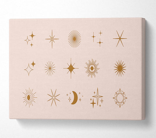 Stars Of The Universe Subtle Canvas Wall Art