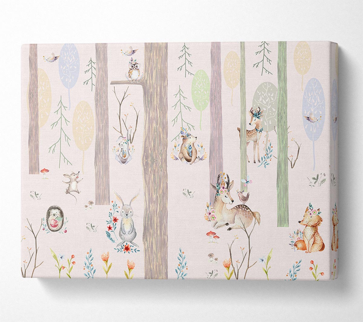 The Little Woodland Scene Canvas Wall Art