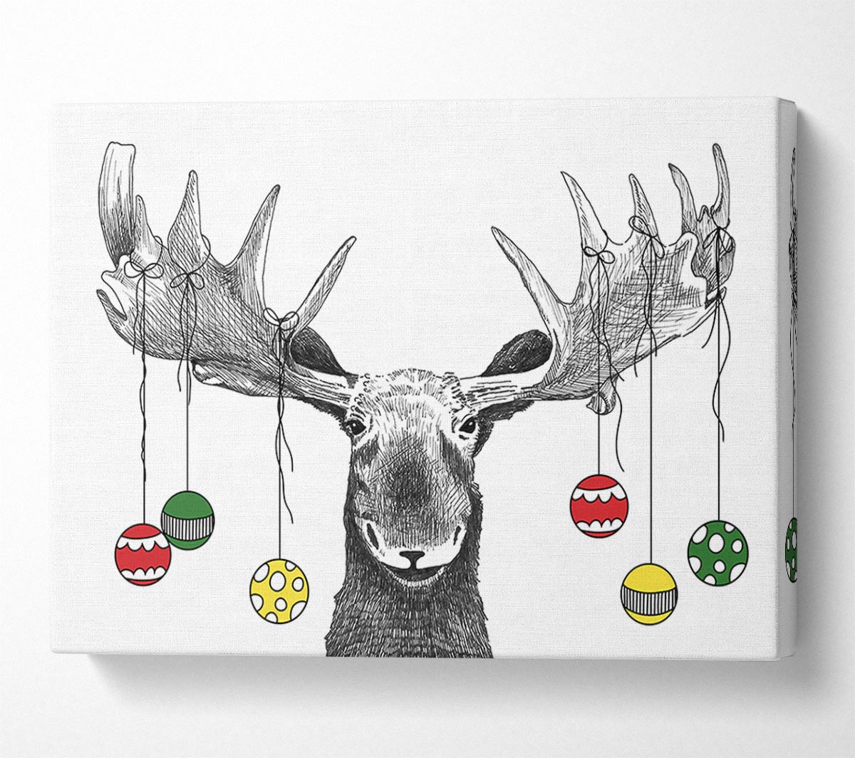 The Moosey Christmas Canvas Wall Art