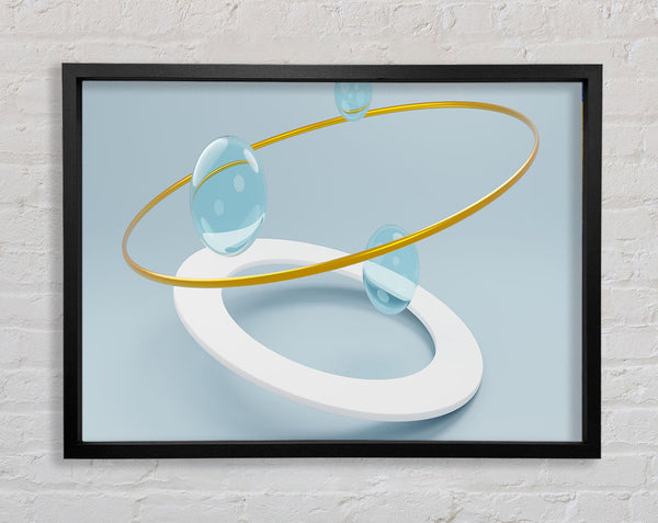 The Ringed Marble Framed Print