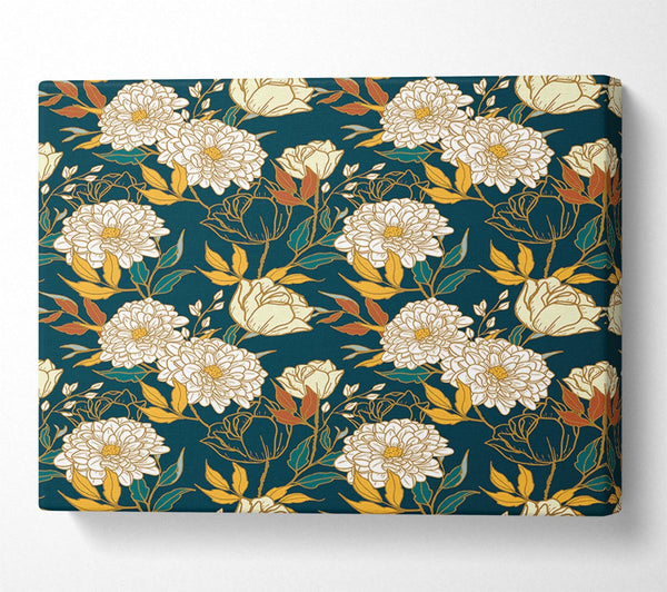  A Canvas Print of The Floral Carnation Pattern Canvas Art