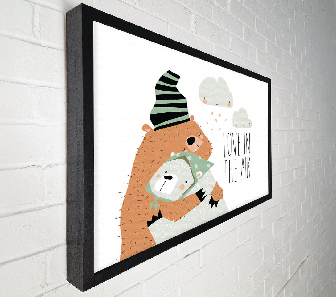  A Canvas Print of Love In In The Air Bears Canvas Print