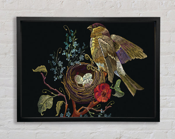 The Beautiful Birds Nest Framed Print