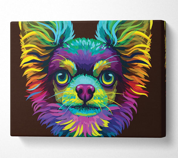  A Canvas Print of Chihuahua Stare Head Canvas Art