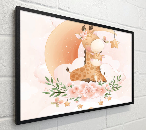 The Giraffe And Moon